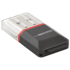 Esperanza USB 2.0 microSD kártyaolvasó fekete (EA134K)
