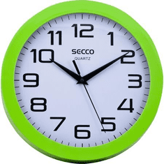 Secco "Sweep second" falióra 25cm zöld színű (DFA034 / S TS6018-37) (S TS6018-37)