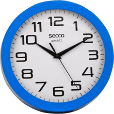 Secco "Sweep second" falióra 25cm kék színű (DFA032 / S TS6018-27) (S TS6018-27)
