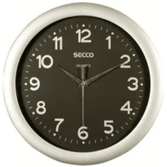 Secco "Sweep second" falióra 30cm ezüst színű (DFA035 / S TS6026-51) (S TS6026-51)