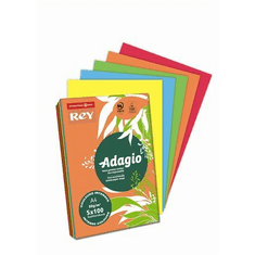 Rey "Adagio" Másolópapír színes A4 80g 5x100 lap intenzív mix (ADAGI080X909) (ADAGI080X909)