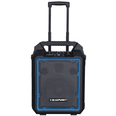 BLAUPUNKT MB10 Bluetooth hangszóró FM rádióval és MP3 lejátszóval karaoke funkcióval fekete-kék (MB10)
