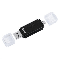 Hama USB 2.0 kártyaolvasó fekete (181056) (181056)