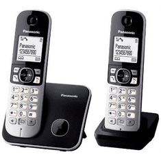PANASONIC KX-TG6812PDB Duo DECT telefon fekete (KX-TG6812PDB)
