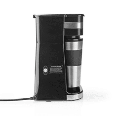 Nedis KACM300FBK egyadagos Kávéfőző + duplafalú utazóbögre fekete (KACM300FBK)