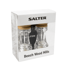 Salter 7607 mechanikus só- és borsőrlő szett bükkfa (sal7607)