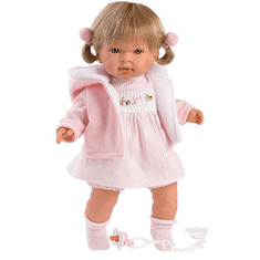 Llorens Llorens: Carla síró baba rózsaszín ruhában (42154) (l42154)