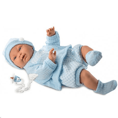 Llorens Csecsemő baba kék ruhában ázsiai 45cm (45023) (45023)