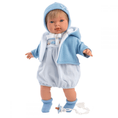 Llorens Llorens: Miguel síró baba kék ruhában (42153) (l42153)