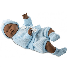 Llorens Csecsemő baba kék ruhában 45cm-es (45025) (45025)