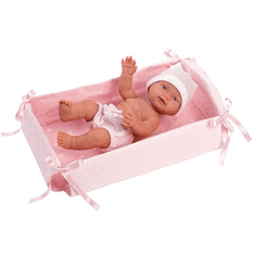 Llorens Llorens: Bebita kislány baba kisággyal (26300) (l26300)