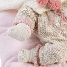 Llorens Llorens: Reborn limitált kiadású élethű újszülött baba bojtos ruhával (18011L) (l18011L)
