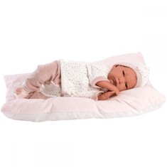 Llorens Llorens: Reborn limitált kiadású élethű újszülött baba párnával (18010) (l18010)