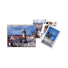 Piatnik Luxus römi kártya Prága belváros minta 2x55 lap (255847) (255847)