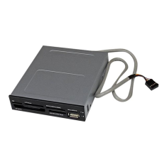 Startech StarTech.com 3.5in Front Bay 22-in-1 USB 2.0 Internal Multi Media Memory Card Reader with Simultaneous Access - CF/SD/MMC/MS/xD - Black (35FCREADBK3) - card reader - USB 2.0 (35FCREADBK3)