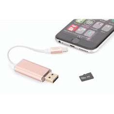 Ednet Smart memória iPhone iPad memóriabővítő applikációval 256GB-ig pezsgőarany (31522) (31522)