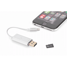 Ednet Smart memória iPhone iPad memóriabővítő applikációval 256GB-ig fehér (31520) (31520)