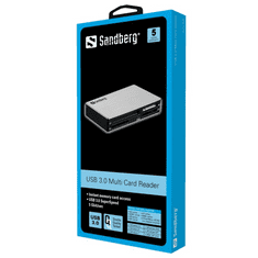 Sandberg 133-73 multi kártyaolvasó USB3.0 fekete (sb-133-73)