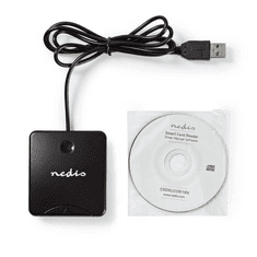 Nedis Kártyaolvasó Smart USB2.0 (CRDRU2SM1BK) (CRDRU2SM1BK)