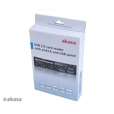 Akasa 3x 3.5 USB 2.0 + 2x USB 3.0 + eSATA (AK-ICR-16)