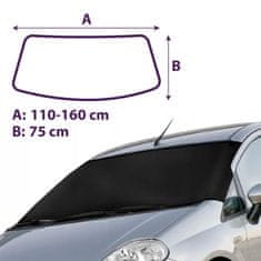 J&J Automotive Fagyálló fólia az első ablakhoz, mérete: Smal (110-160cm x 75cm)