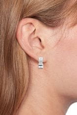 Tommy Hilfiger Gyönyörű acél karika fülbevaló kristályokkal 2780777