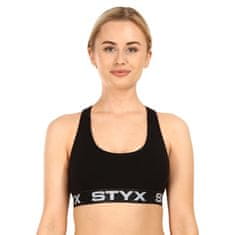 Styx  Fekete sport női melltartó (IP960) - méret M