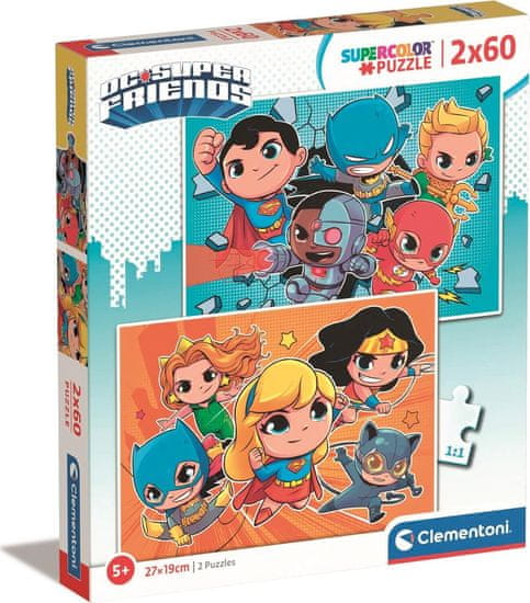 Clementoni Puzzle DC Super Friends 2x60 darab