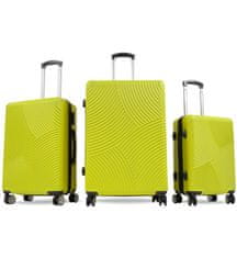 Aga Travel Bőröndkészlet MR4654 Sárga