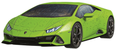 3D puzzle Lamborghini Huracan Evo, zöld, 108 darabos