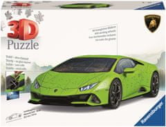 3D puzzle Lamborghini Huracan Evo, zöld, 108 darabos