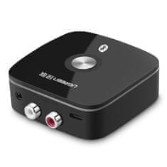 Ugreen Bluetooth audio vevő aptX 2RCA / 3.5mm jack, fekete