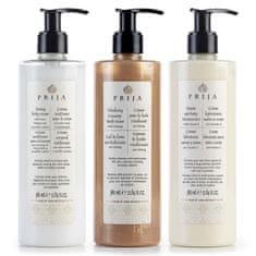 sarcia.eu PRIJA kozmetikai szett: fürdőkrém részecskékkel, hidratáló krém, tonizáló krém 3x380ml