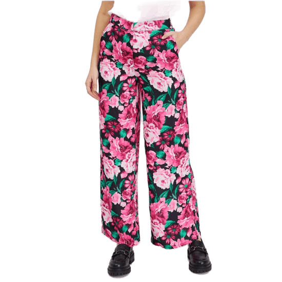 Orsay Rózsaszín női virágos nadrág ORSAY_324320-660000