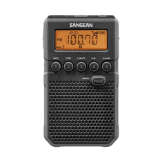 Sangean DT-800 digitális szintézeres zsebrádió hangszóróval fekete (DT-800)
