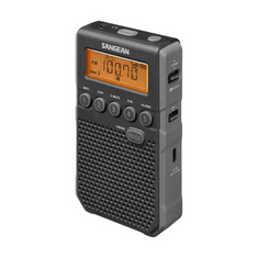 Sangean DT-800 digitális szintézeres zsebrádió hangszóróval fekete (DT-800)