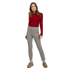 Orsay Bézs színű női kockás skinny nadrág ORSAY_350191080000 XS