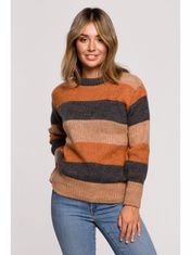 BeWear Klasszikus női pulóver Vinete BK071 barna L/XL