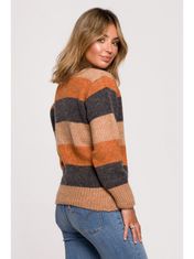 BeWear Klasszikus női pulóver Vinete BK071 barna L/XL