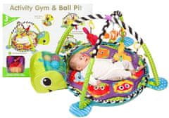 Lean-toys Baby Turtle Educational Mat 3in1 biliárdlabdák