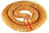 Plüss kígyó 200 cm, narancssárga-sárga