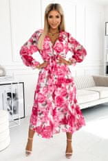 Numoco Női virágos ruha Valentina rózsaszín Universal