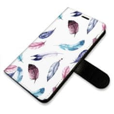 iSaprio Colorful Feathers flip tok Apple iPhone 14 Pro