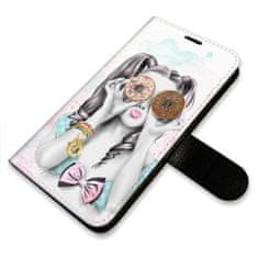iSaprio Donut Worry Girl flip tok Apple iPhone 14 Pro