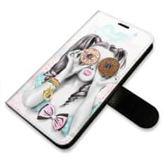 iSaprio Donut Worry Girl flip tok Apple iPhone 14 Pro Max