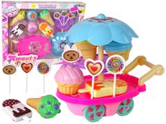 Lean-toys Sweetie Set kocsi állvány fagylaltozó szalon