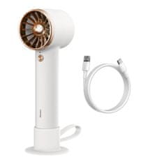 BASEUS Flyer Turbine kézi/ asztali ventilátor 4000mAh + kábel USB-C, fehér