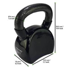 Tunturi Öntöttvas kettlebell vinyl színben 16 kg fekete