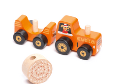 Lean-toys Fából készült oktató traktortömbök 15351
