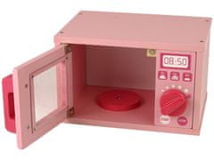 Lean-toys Fa mikrohullámú sütő Élelmiszer mikrohullámú sütő rózsaszín